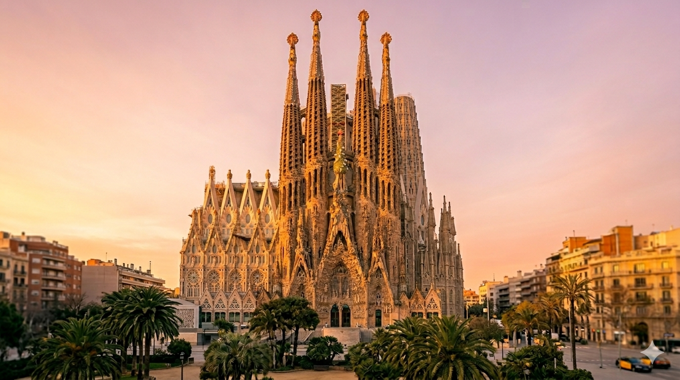 Sagrada Família y lugares de Barcelona — Taxi Santa Susanna